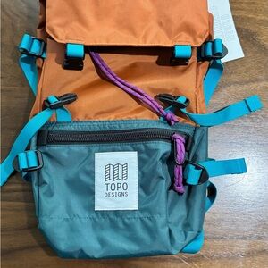 Topo Designs Orange and Teal Backpack